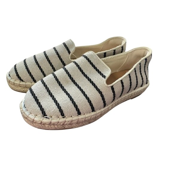 Striped Canvas Espadrille Slip-On Shoes size 5.5 NWOT - Picture 2 of 7